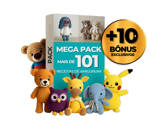 Mockup del Manual 101 Patrones de Amigurumi Kids