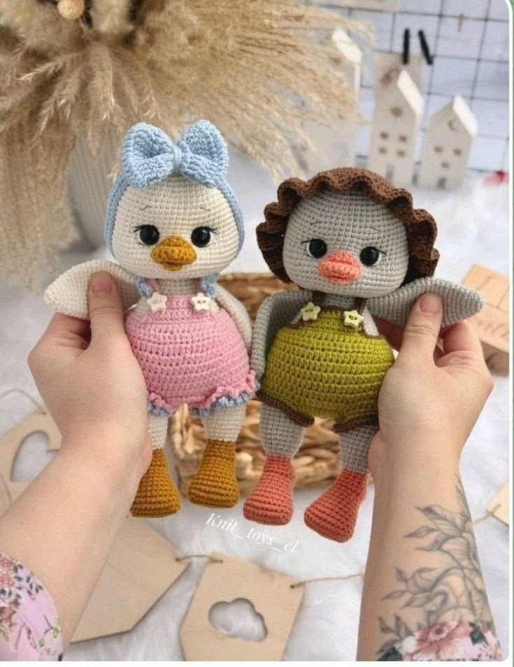 Patitos crochet